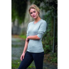 Women´s Long Sleeve Tri-Blend T Just Ts JT002F - Z długim rękawem