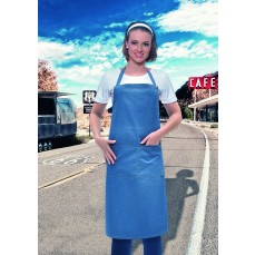 Bib Apron Jeans-Style With Pocket Karlowsky LS 22 - Fartuchy