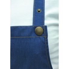 Bib Apron Jeans-Style With Pocket Karlowsky LS 22 - Fartuchy