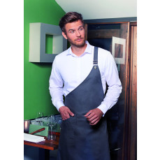 Asymmetrical Bib Apron Classic With Pocket Karlowsky LS 36 - Fartuchy