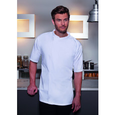 Short-Sleeve Throw-Over Chef Shirt Basic Karlowsky BJM 3 - Kurtki szefa kuchni