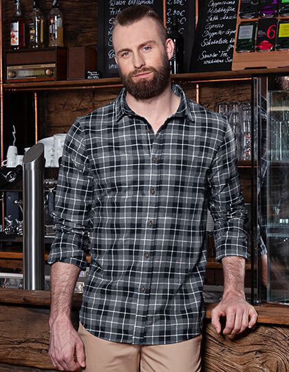 Men´s Checked Shirt Urban Karlowsky BM7/BM8/BM9 - Z długim rękawem