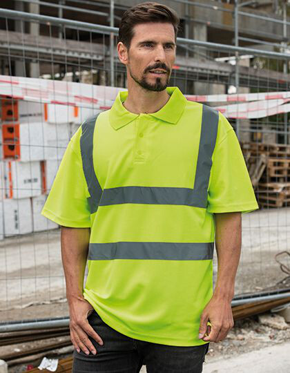 High-End Polycotton Hi-Vis Polo Shirt Cambridge Korntex KXPCPOLO - Koszulki