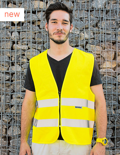 Hi-Vis Safety Vest Cologne With Front Zipper Korntex RX217 - Kamizelki