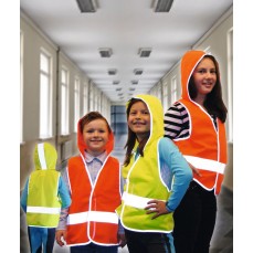 Kids´ Hooded Hi-Vis Safety Vest Odense Korntex KXKWH - Kamizelki