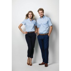 Men´s Classic Fit Premium Oxford Shirt Short Sleeve Kustom Kit KK109 - Z krótkim rękawem