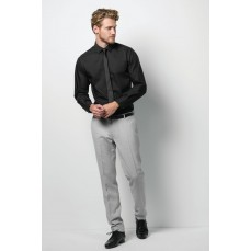 Men´s Tailored Fit Business Poplin Shirt Long Sleeve Kustom Kit KK131 - Koszule biznesowe