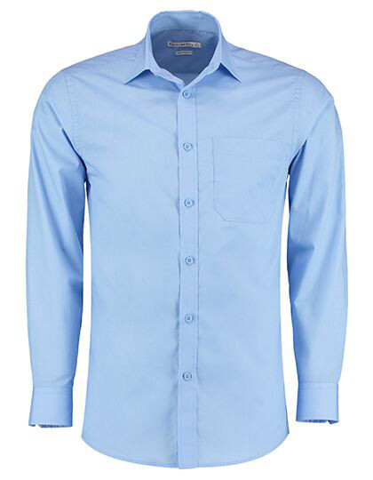 Men´s Tailored Fit Poplin Shirt Long Sleeve Kustom Kit KK142 - Koszule biznesowe