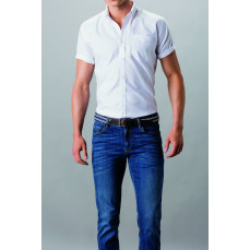 Men´s Slim Fit Workwear Oxford Shirt Short Sleeve Kustom Kit KK183 - Z krótkim rękawem