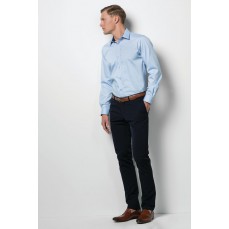 Męska koszulka z długim rękawem Contrast Premium Oxford Kustom Kit KK189 - Z długim rękawem