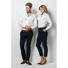 Contrast Premium Oxford Shirt Button Kustom Kit KK190 - Z długim rękawem