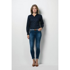 Women´s Tailored Fit Workwear Oxford Shirt Long Sleeve Kustom Kit KK361 - Z długim rękawem