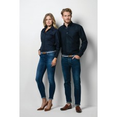 Women´s Tailored Fit Workwear Oxford Shirt Long Sleeve Kustom Kit KK361 - Z długim rękawem