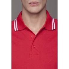 Classic Fit Tipped Collar Polo Kustom Kit KK409 - Z krótkim rękawem