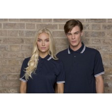 Classic Fit Tipped Collar Polo Kustom Kit KK409 - Z krótkim rękawem