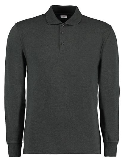 Men´s Classic Fit Long Sleeve Polo Shirt Kustom Kit KK430 - Z długim rękawem