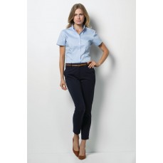 Women´s Tailored Fit Corporate Oxford Shirt Short Sleeve Kustom Kit KK701 - Z krótkim rękawem