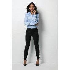 Women´s Tailored Fit Corporate Oxford Shirt Long Sleeve Kustom Kit KK702 - Z długim rękawem