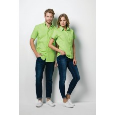 Women´s Classic Fit Workforce Poplin Shirt Short Sleeve Kustom Kit KK728 - Z krótkim rękawem