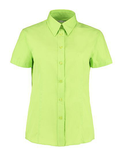 Women´s Classic Fit Workforce Poplin Shirt Short Sleeve Kustom Kit KK728 - Z krótkim rękawem