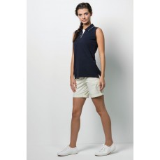 Women´s Classic Fit Sleeveless Polo Kustom Kit KK730 - Z krótkim rękawem