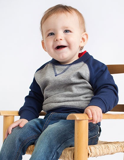 Raglan Contrast Sweatshirt Larkwood LW004 - Odzież niemowlęca