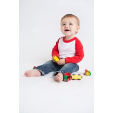Long Sleeved Baseball T-Shirt Larkwood LW025 - Odzież niemowlęca
