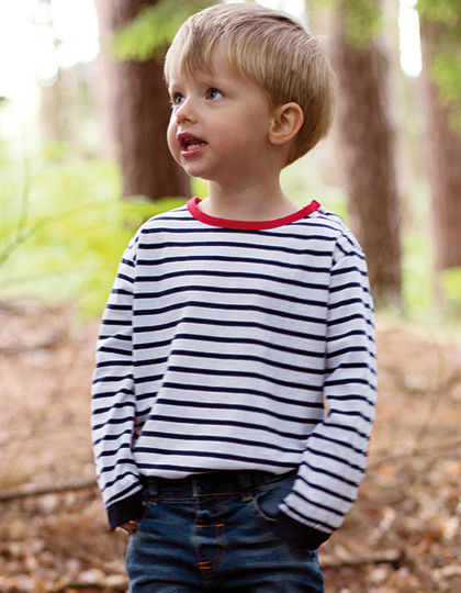 Striped Long Sleeved T-Shirt Larkwood LW028 - Z długim rękawem