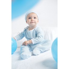 Contrast Long Sleeved Sleepsuit Larkwood LW053 - Body i śpioszki