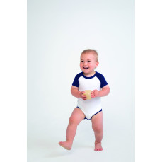 Essential Short Sleeved Baseball Bodysuit Larkwood LW502 - Body i śpioszki