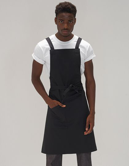 Statement Crossover Bib Apron Le Chef DE109C - Fartuchy