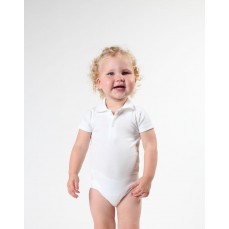 Bio Bodysuit With Polo Shirt Neck Link Kids Wear ROM30 - Body i śpioszki