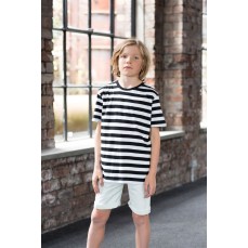 Kids Stripy Tee Mantis Kids MK109s - Krótki rękaw