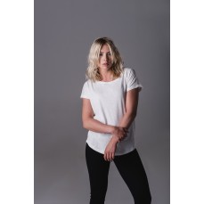 Women´s Organic Vintage Slub Loose Fit T Mantis M123 - Okrągły dekolt