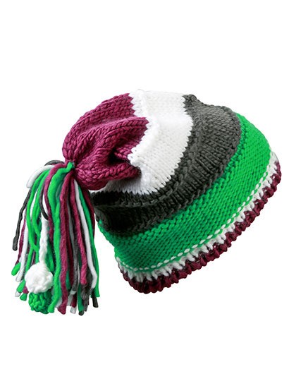 Czapka Knitted Beanie with Fringes Myrtle Beach MB7954 - Czapki zimowe