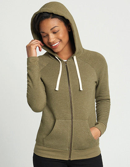 Women´s PCH Raglan Zip Hoody Next Level Apparel 9603 - Tylko damskie