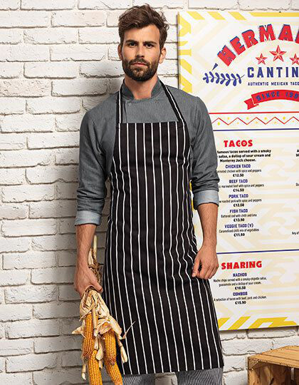 Striped Bib Apron Premier Workwear PR110 - Fartuchy