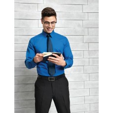 Men´s Long Sleeve Fitted Poplin Shirt Premier Workwear PR204 - Z długim rękawem