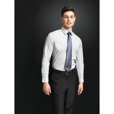 Men´s Long Sleeve Fitted Poplin Shirt Premier Workwear PR204 - Z długim rękawem