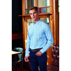 Men´s Maxton Check Long Sleeve Shirt Premier Workwear PR252 - Z długim rękawem