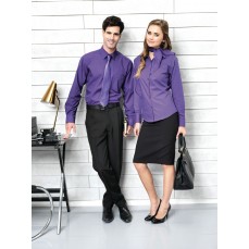 Women´s Poplin Long Sleeve Blouse Premier Workwear PR300 - Koszule biznesowe