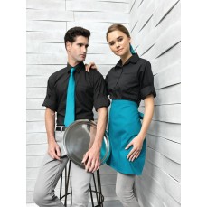 Women´s Roll-Sleeve Poplin Blouse Premier Workwear PR306 - Z krótkim rękawem