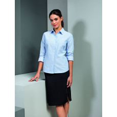 Women´s Cotton Rich Oxford Stripes Shirt Premier Workwear PR338 - Koszule biznesowe