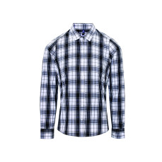 Women´s Ginmill Check Long Sleeve Cotton Shirt Premier Workwear PR354 - Z długim rękawem