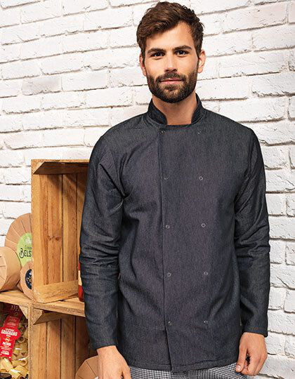 Denim Chef´s Jacket Premier Workwear PR660 - Tuniki i kitle