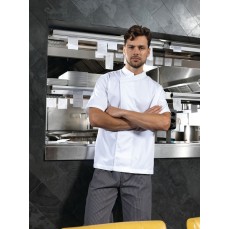 Chef´s Short Sleeve Pull on Tunic Premier Workwear PR668 - Kurtki szefa kuchni