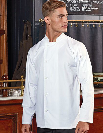 Essential Long Sleeve Chef´s Jacket Premier Workwear PR901 - Odzież dla gastronomii