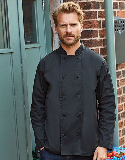 Chef´s Long Sleeve Coolchecker® Jacket Premier Workwear PR903 - Odzież dla gastronomii