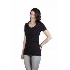 Women´s Slim Fit V-Neck-T Long Promodoro 3087 - Dekolt w kształcie V