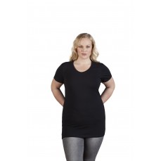 Women´s Slim Fit V-Neck-T Long Promodoro 3087 - Dekolt w kształcie V